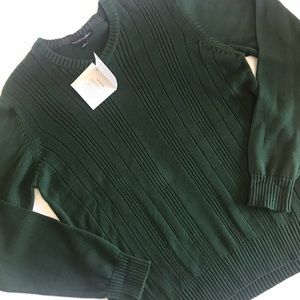Tricots st Raphael green sweater size L NEW.